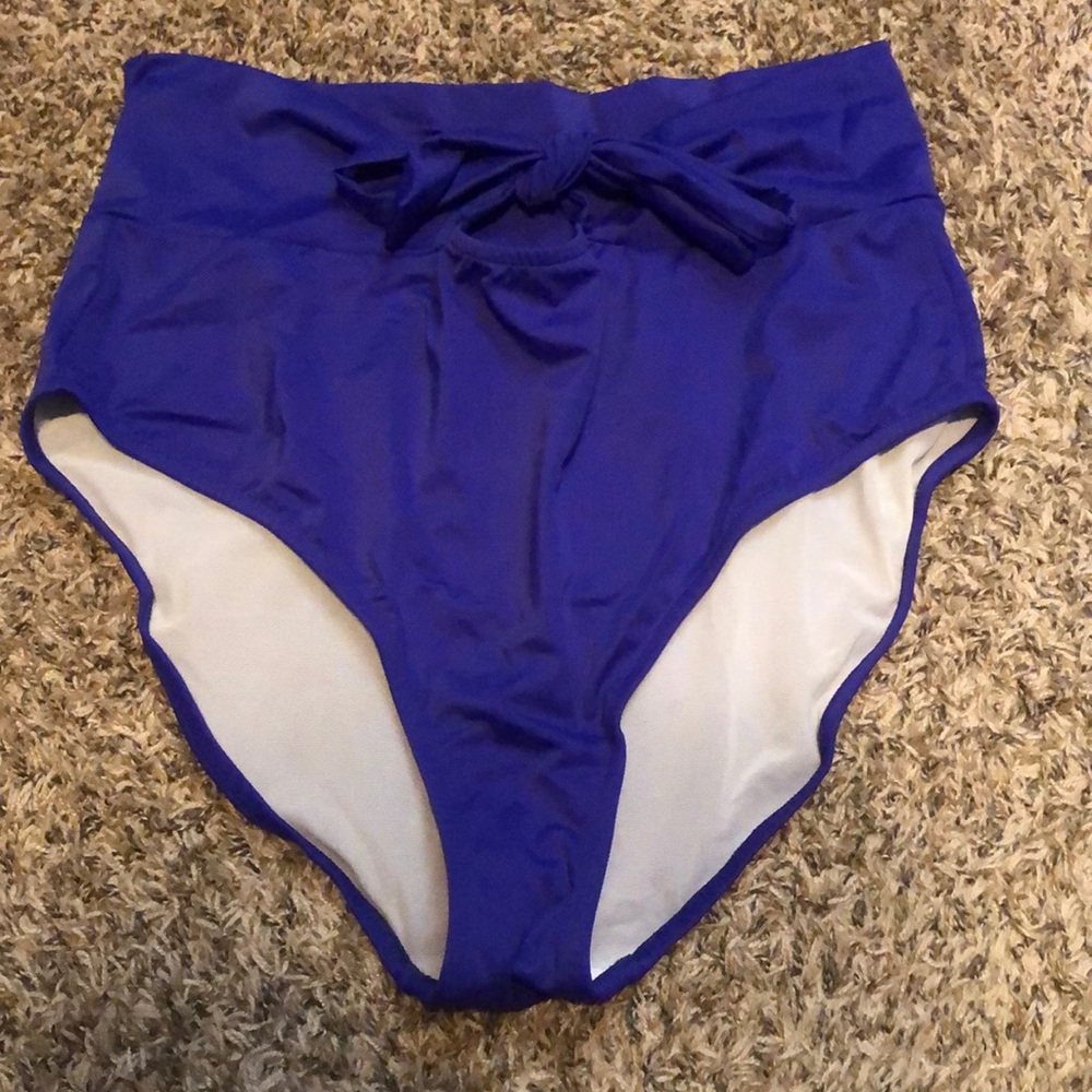 NWT Plus size high waist retro bikini bottoms